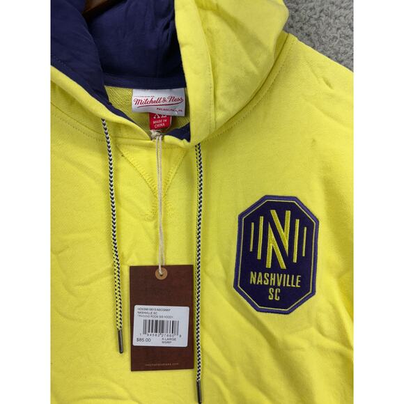 Mitchell & Ness Nashville Soccer Club SC Short Sleeve Hoodie Mens X-Large NEW XL - Picture 5 of 8